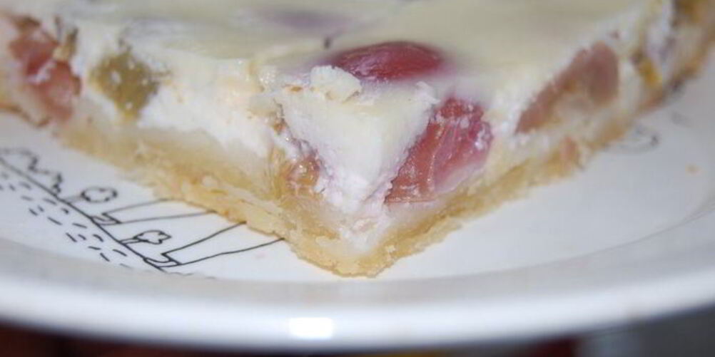 Рецепт безумия 6 чизкейк ревень с виноградом