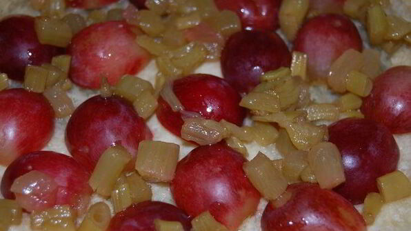 безумие 6 чизкейк ревень с виноградом