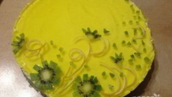 быстрый лимонный чизкейк