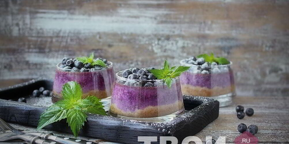 Рецепт черничного чизкейка