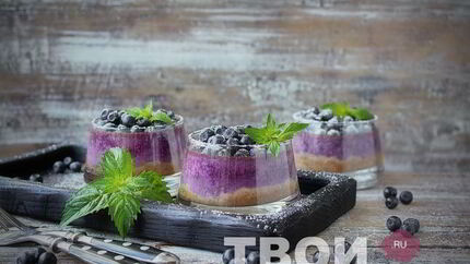 Черничный чизкейк