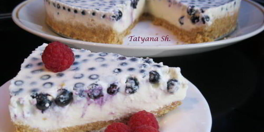 Рецепт чизкейка с черникой без выпечки