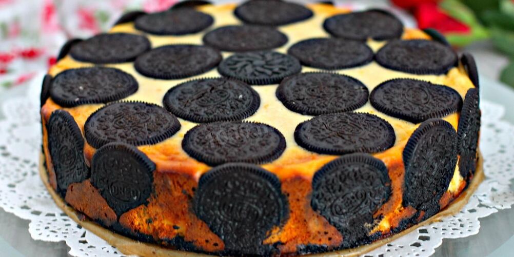 Рецепт чизкейка с печеньем орео шоколадным