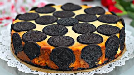 Чизкейк с печеньем орео шоколадным