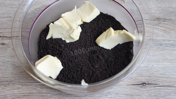 чизкейк с печеньем орео шоколадным