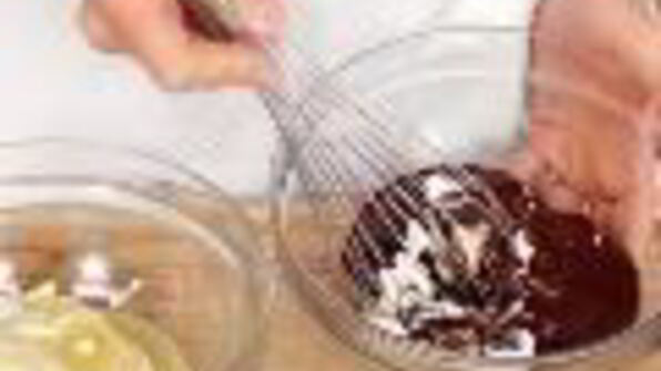 холодные полосатые чизкейки