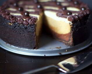 Кофейный чизкейк с помадкой