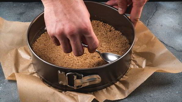 простой чизкейк на основе из хлебцев