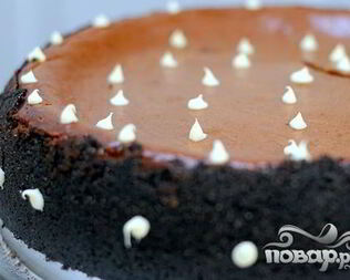 Шоколадный чизкейк с карамелью
