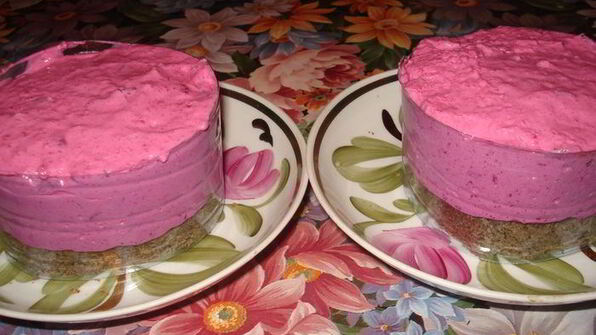 свекольный чизкейк с форелью