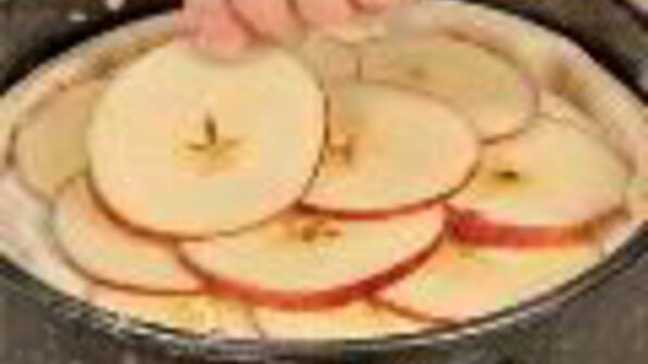 яблочный чизкейк