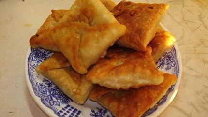 Кефирные конвертики с сыром