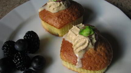 Кексики Фисташковые сердечки