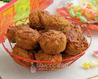 Кексы морковные из овсяной и цельнозерновой муки