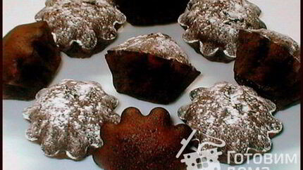 Кексы с жидким шоколадом