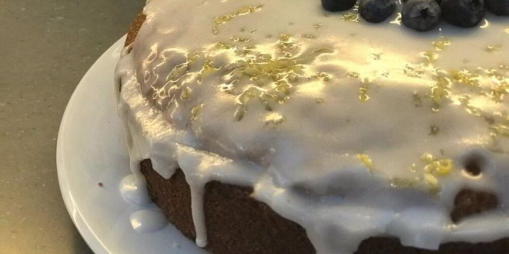 Рецепт лимонного кекса с голубикой