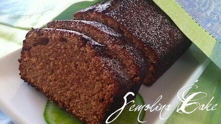 Манный кекс на кефире