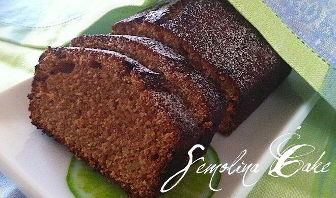 Манный кекс на кефире