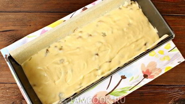 песочный кекс с изюмом