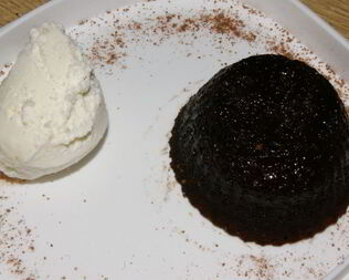 Шоколадный фондан