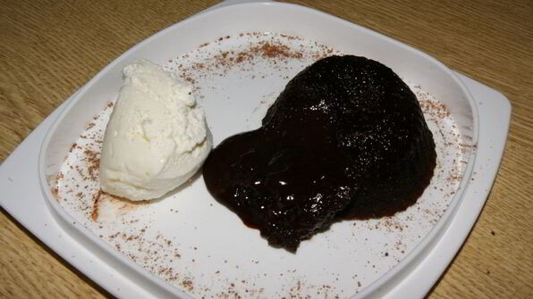 шоколадный фондан