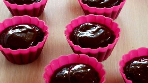 шоколадные кексы со сгущенкой