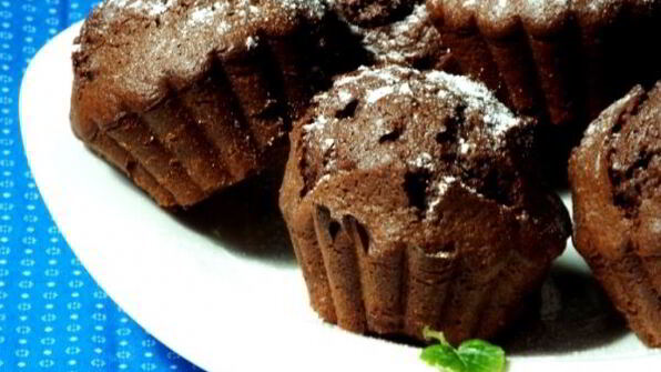 шоколадные кексы со сгущенкой