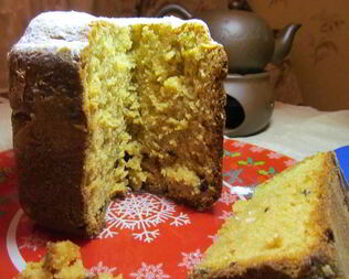 Творожный кекс в хлебопечке