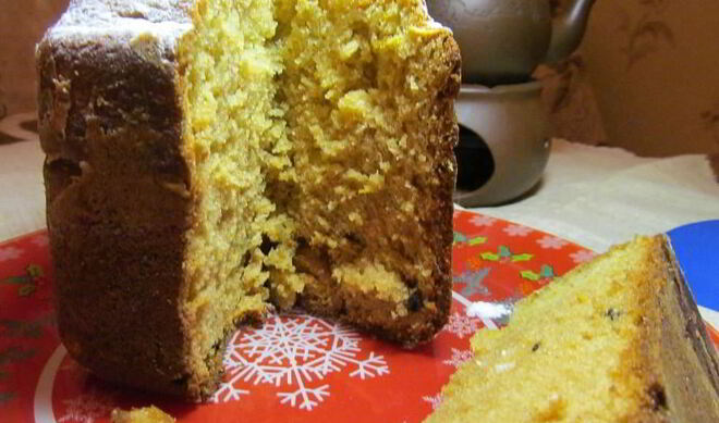 Творожный кекс в хлебопечке