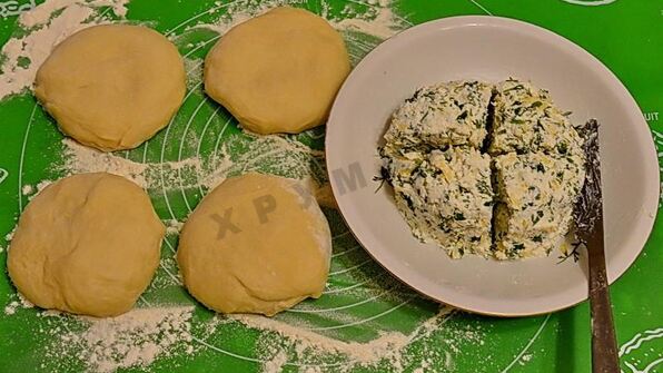 хачапури с творогом на сковороде