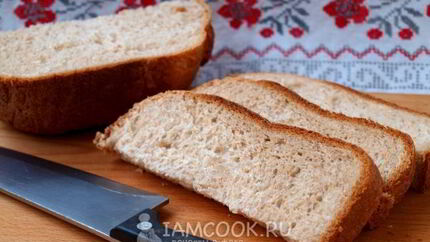 Белый хлеб с отрубями в хлебопечке