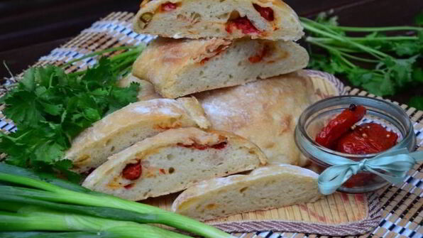 чиабатта с вялеными помидорами