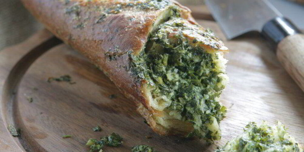 Рецепт хлеба с пармезаном и чесноком