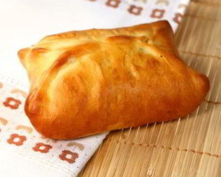 Хлеб с сырно-мясной начинкой