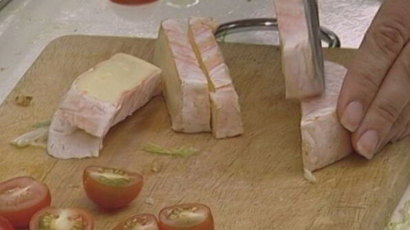 хлеб с сыром на гриле