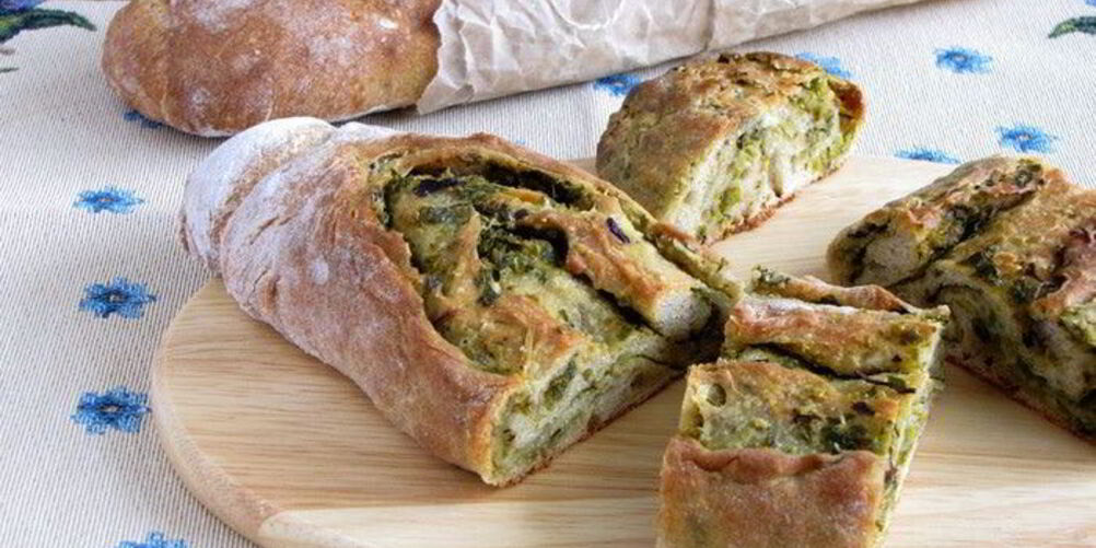 Рецепт хрустящего хлеба с оливково-базиликовой топенадой