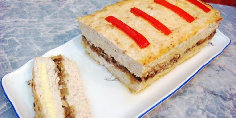 Рецепт куриного хлеба с сыром и грибами