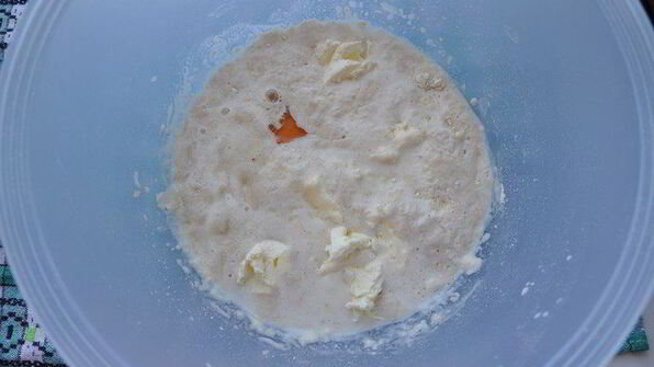 сладкий хлеб-гармошка со сливочным сыром и маком