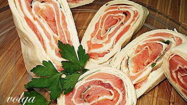 быстрая закуска из лаваша