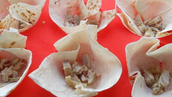 корзиночки из лаваша с начинкой