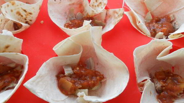 корзиночки из лаваша с начинкой