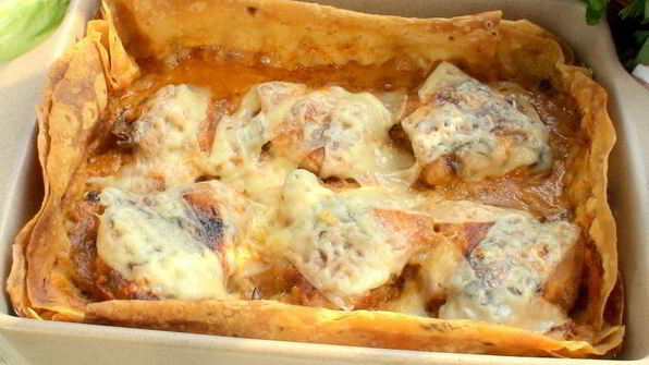 курочка, запеченная в лаваше