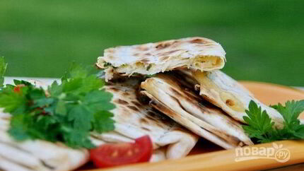 Лаваш на гриле