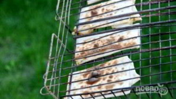 лаваш на гриле