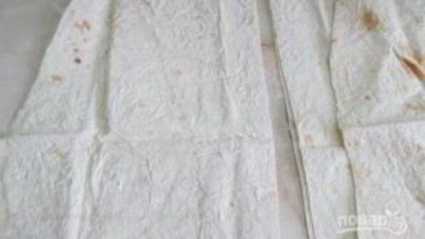 лаваш, обжаренный в яйце