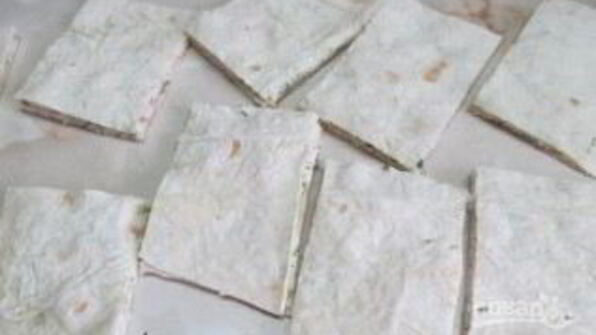 лаваш, обжаренный в яйце