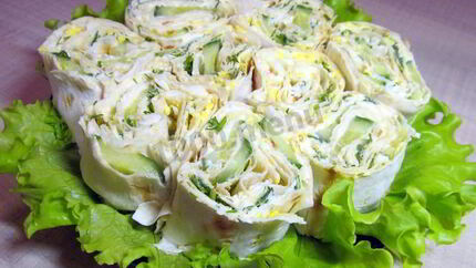 Лаваш с плавленым сыром