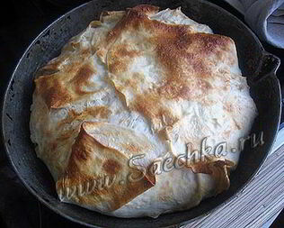 Лаваш с творогом и сыром