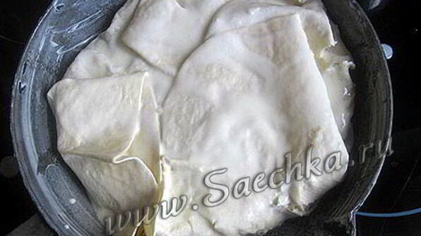 лаваш с творогом и сыром