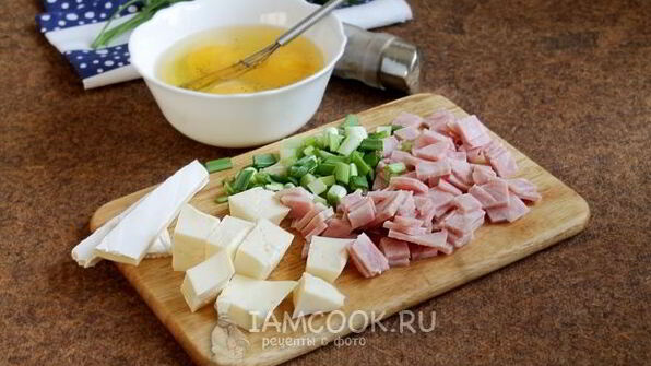 лаваш с ветчиной и яйцом